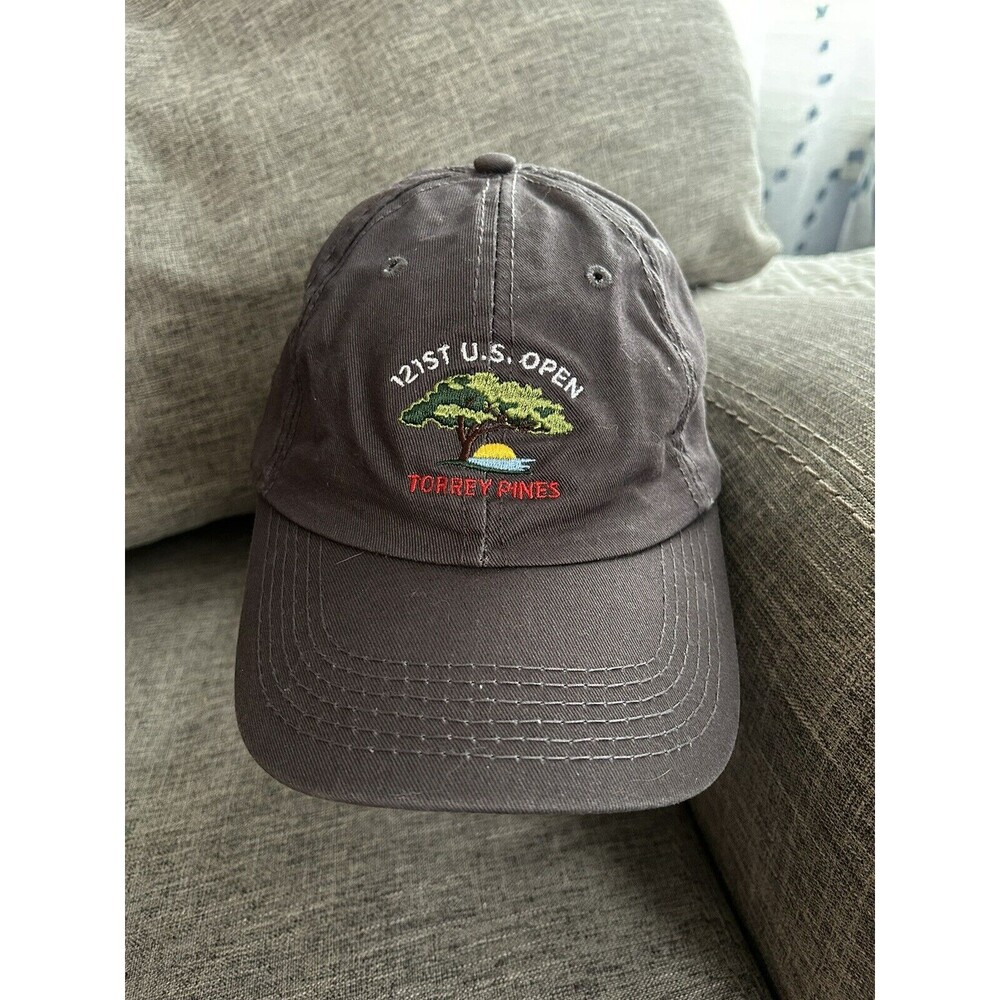 US Open Golf Tournament Hat 121st Annual Torrey Pines Gray USGA Member C…
